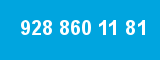 928 860 11 81 928 860 11 81